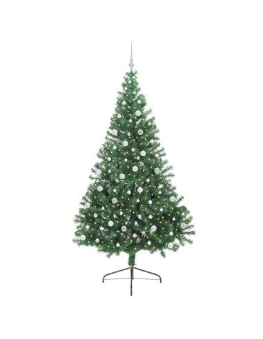 Albero di Natale artificiale con luci integrate Verde 240 cm