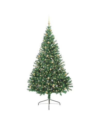 Albero di Natale artificiale con luci integrate Verde 240 cm