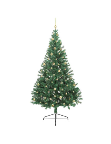 Albero di Natale artificiale con luci integrate Verde 240 cm