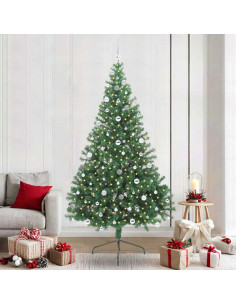 Albero di Natale artificiale con luci integrate Verde 240 cm 2