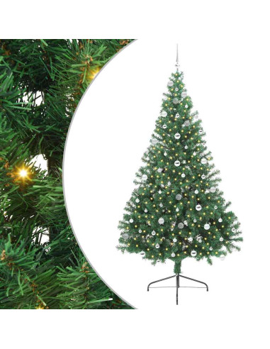 Albero di Natale artificiale con luci integrate Verde 240 cm