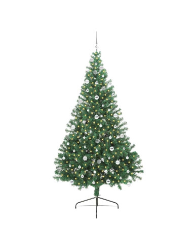 Albero di Natale artificiale con luci integrate Verde 240 cm
