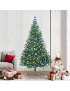 Albero di Natale artificiale con luci integrate Verde 240 cm 2