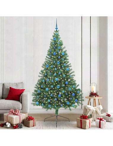 Albero di Natale artificiale con luci integrate Verde 240 cm