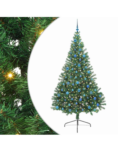 Albero di Natale artificiale con luci integrate Verde 240 cm