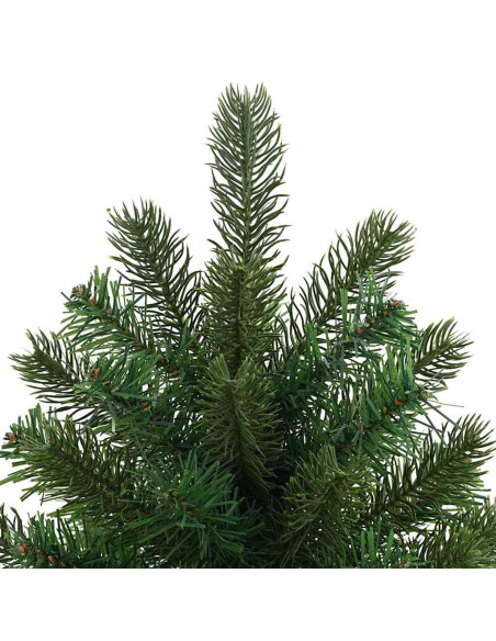 Albero di Natale artificiale con 150 LED Verde 90 cm PE e PVC