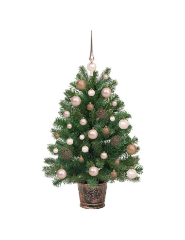 Albero di Natale artificiale con 150 LED Verde 95 cm PE e PVC