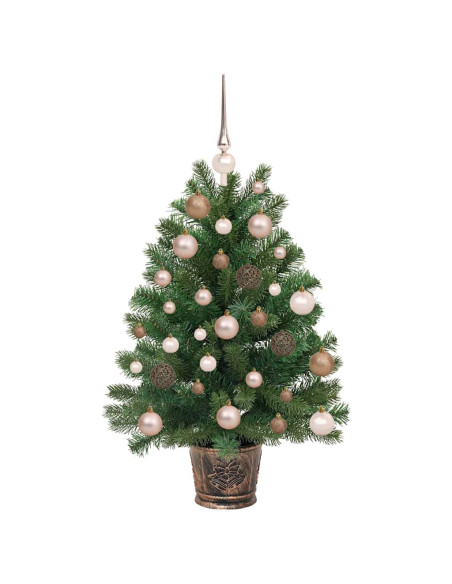 Albero di Natale artificiale con 150 LED Verde 95 cm PE e PVC