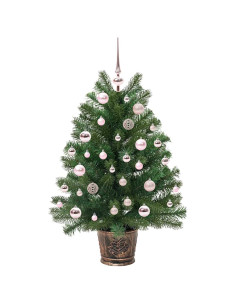 Albero di Natale artificiale con 150 LED Verde 90 cm PE e PVC 2