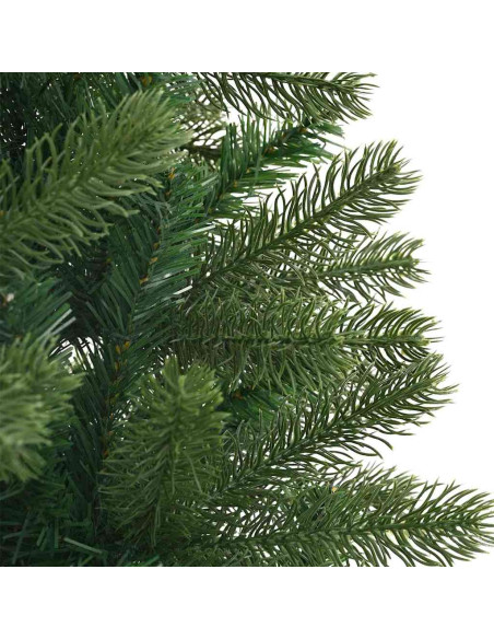 Albero di Natale artificiale con 150 LED Verde 120 cm PE e PVC