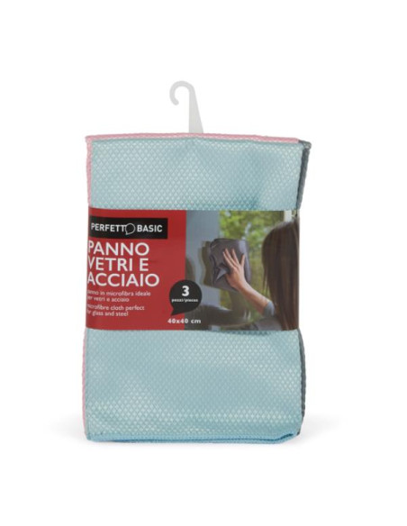 CF3 PANNI MICROFIBRA ACCIAIO VETRI