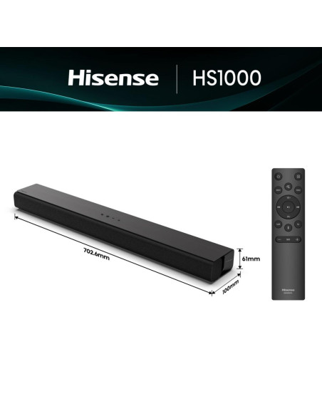 Hisense HS1000 Nero 2.0 canali 120 W