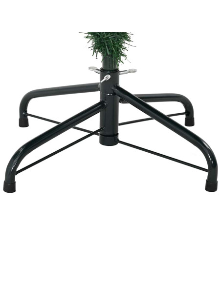 Albero di Natale artificiale con 150 LED Verde 150 cm PE e PVC