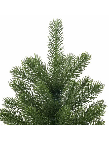 Albero di Natale artificiale con 300 LED Verde 180 cm PE e PVC