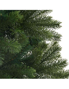 Albero di Natale artificiale con 300 LED Verde 240 cm PE e PVC 2