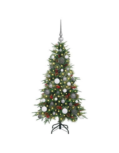 Albero di Natale Artificiale con Rami Pieghevoli Verde 120 cm