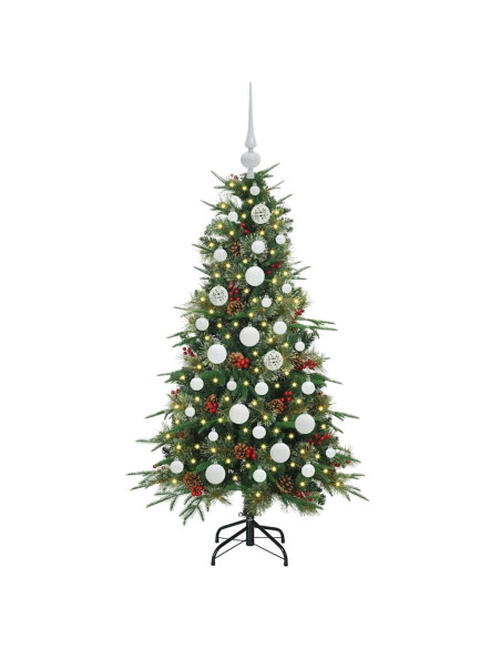 Albero di Natale Artificiale con Rami Pieghevoli Verde 120 cm