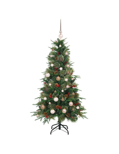 Albero di Natale Artificiale con Rami Pieghevoli Verde 150 cm