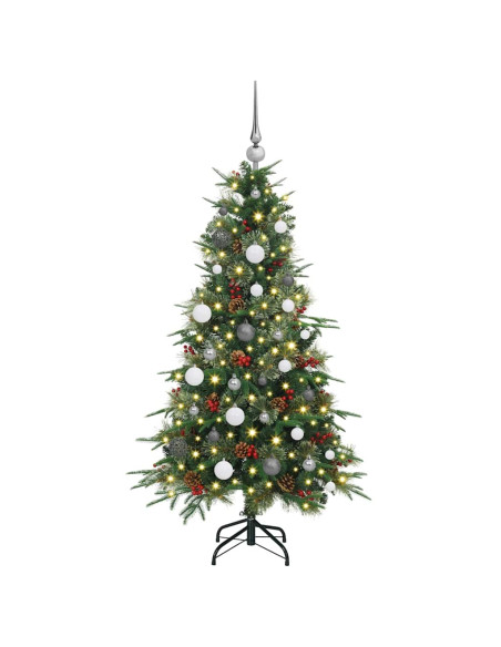 Albero di Natale Artificiale con Rami Pieghevoli Verde 150 cm