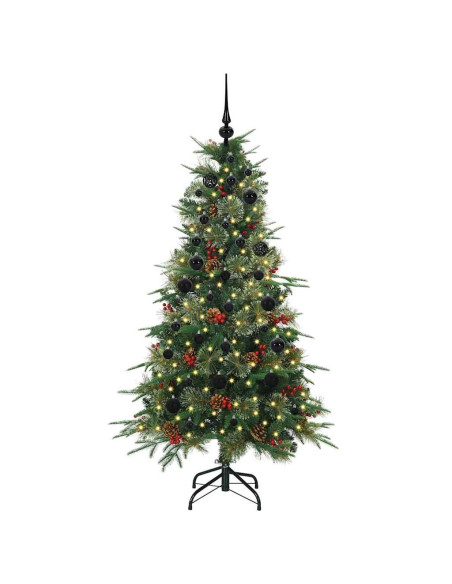 Albero di Natale Artificiale con Rami Pieghevoli Verde 150 cm