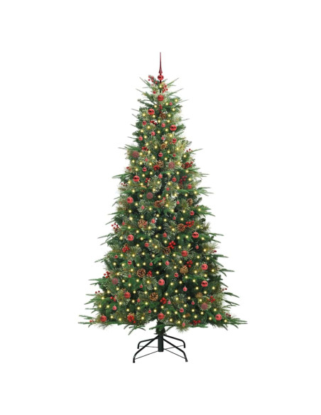 Albero di Natale Artificiale con Rami Pieghevoli Verde 240 cm