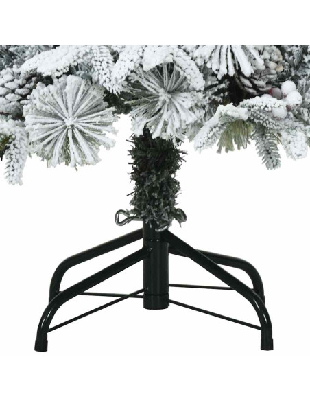 Albero di Natale Artificiale con Rami Pieghevoli Verde 120 cm