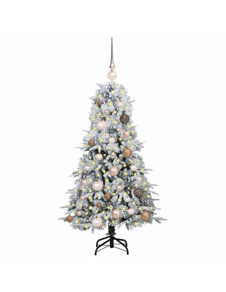 Albero di Natale Artificiale con Rami Pieghevoli Verde 120 cm