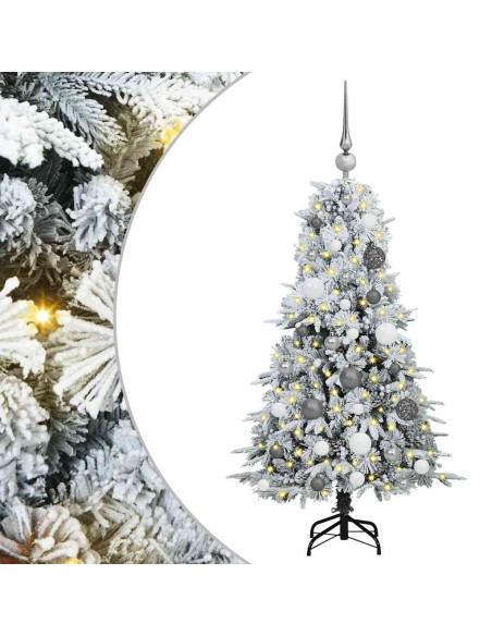 Albero di Natale Artificiale con Rami Pieghevoli Verde 120 cm