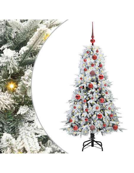 Albero di Natale Artificiale con Rami Pieghevoli Verde 120 cm