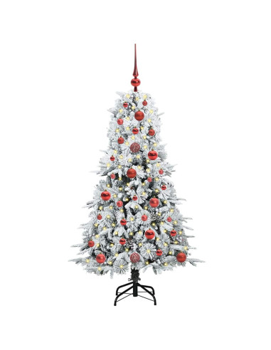 Albero di Natale Artificiale con Rami Pieghevoli Verde 120 cm