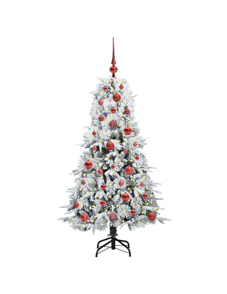 Albero di Natale Artificiale con Rami Pieghevoli Verde 120 cm