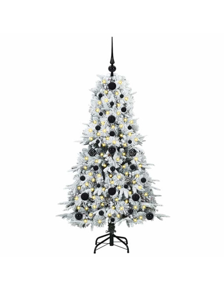 Albero di Natale Artificiale con Rami Pieghevoli Verde 120 cm