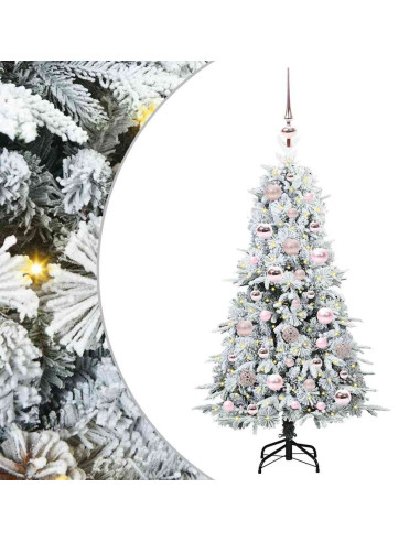 Albero di Natale Artificiale con Rami Pieghevoli Verde 120 cm