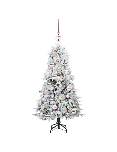 Albero di Natale Artificiale con Rami Pieghevoli Verde 120 cm