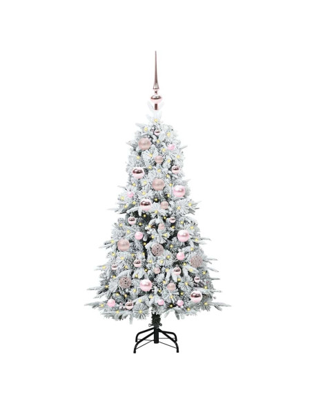 Albero di Natale Artificiale con Rami Pieghevoli Verde 120 cm