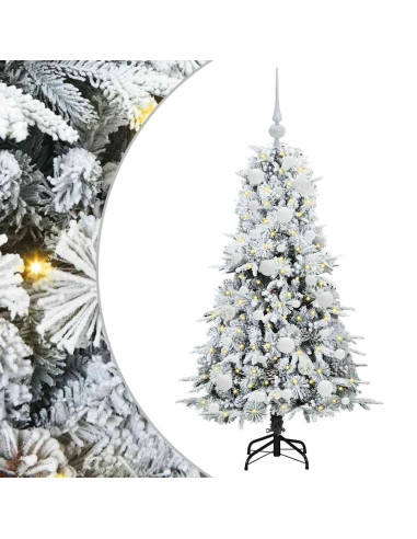 Albero di Natale Artificiale con Rami Pieghevoli Verde 120 cm