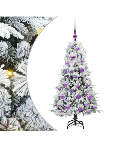 Albero di Natale Artificiale con Rami Pieghevoli Verde 120 cm