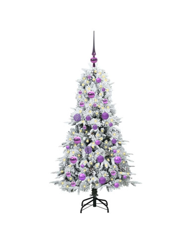 Albero di Natale Artificiale con Rami Pieghevoli Verde 120 cm