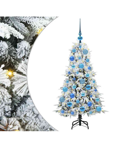 Albero di Natale Artificiale con Rami Pieghevoli Verde 120 cm