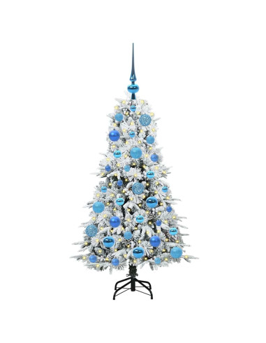 Albero di Natale Artificiale con Rami Pieghevoli Verde 120 cm