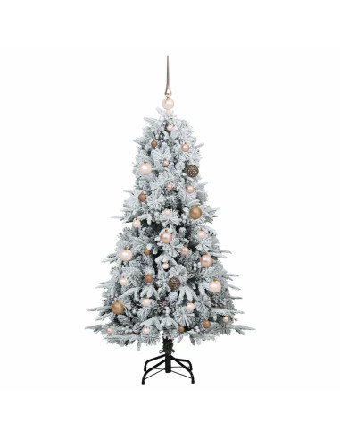 Albero di Natale Artificiale con Rami Pieghevoli Verde 150 cm