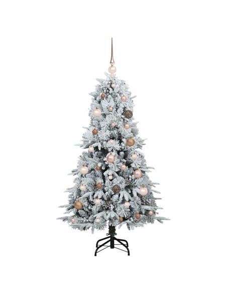 Albero di Natale Artificiale con Rami Pieghevoli Verde 150 cm