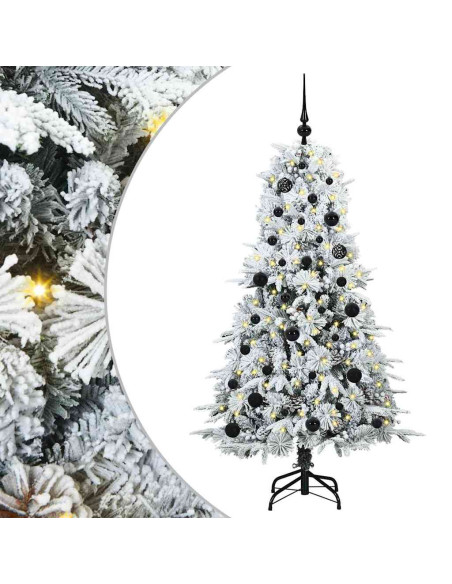 Albero di Natale Artificiale con Rami Pieghevoli Verde 150 cm