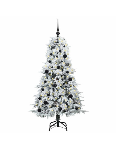 Albero di Natale Artificiale con Rami Pieghevoli Verde 150 cm