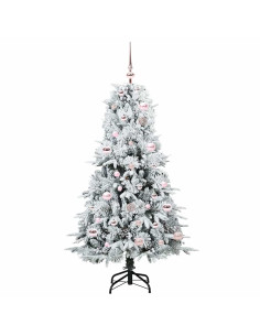 Albero di Natale Artificiale con Rami Pieghevoli Verde 150 cm 2