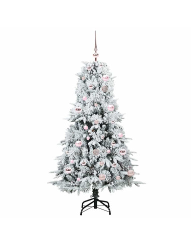 Albero di Natale Artificiale con Rami Pieghevoli Verde 150 cm