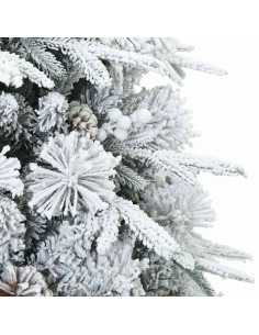 Albero di Natale Artificiale con Rami Pieghevoli Verde 150 cm 2