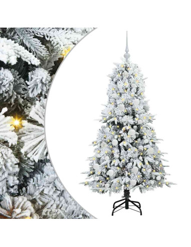 Albero di Natale Artificiale con Rami Pieghevoli Verde 150 cm