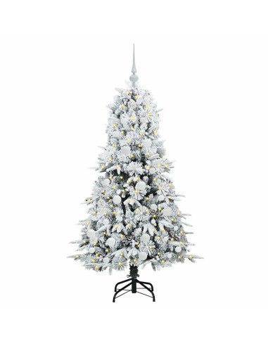 Albero di Natale Artificiale con Rami Pieghevoli Verde 150 cm