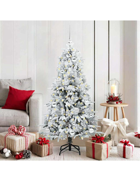 Albero di Natale Artificiale con Rami Pieghevoli Verde 150 cm